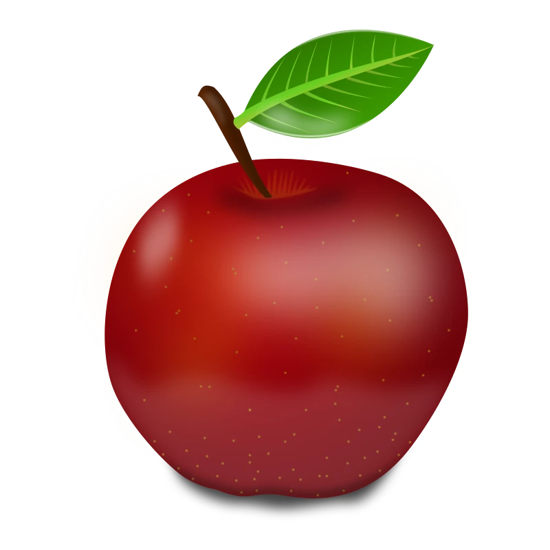 A red apple