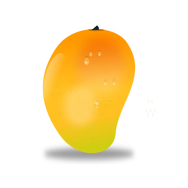 A ripe yellow mango